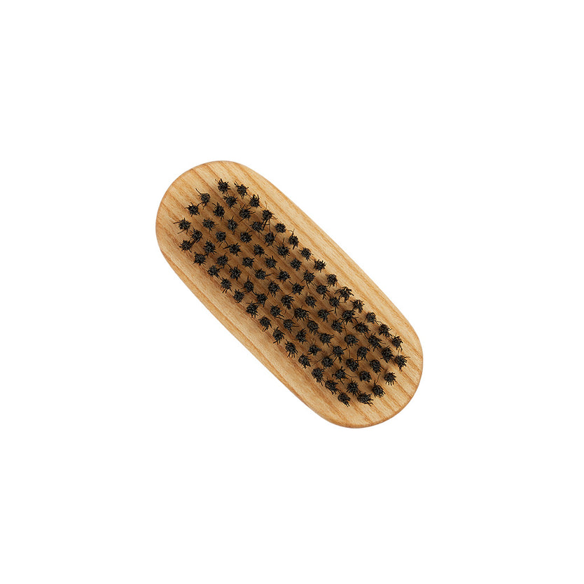 NB2 Ash Pure Black Bristle Extra Row Nail Brush - Bottom LR