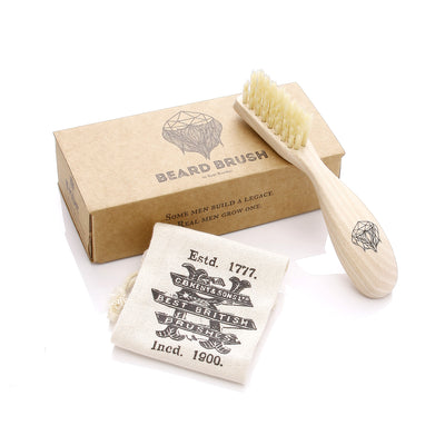 Wooden Right Handed Beard Brush - BRD2